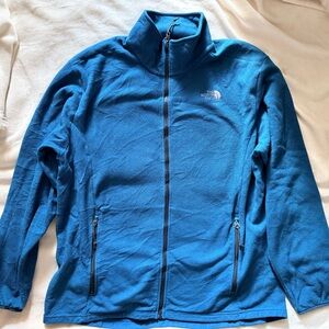 The North Face Fleece Jacket Full Zip Blue Men's XXL